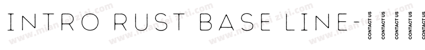 Intro Rust Base Line字体转换
